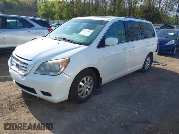 2010 Honda Odyssey EX-L with VIN 5FNRL3H72AB097626, listed as a IAAI auction lot 41971185 with 185,048 mi miles. Bid and sale history available at carsss.com. Image 17.