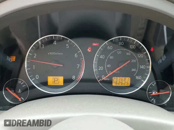 2005 Infiniti FX z VIN JNRAS08W95X201000, wystawiony jako Copart lot #51965805 z przebiegiem 293 681 mil mil oraz Szkody całkowita. Historia ofert i sprzedaży dostępna na DreamBid. Obrazek 9.