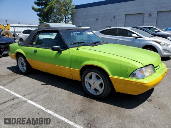 1993 Ford Mustang with VIN 1FACP44M3PF147651, listed as a Copart auction lot 69528314 with 49,510 mi miles and Clean title. Bid and sale history available at DreamBid. Image 4.