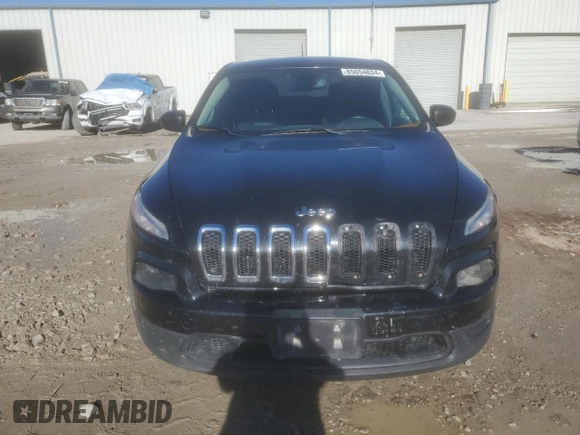 2014 Jeep Cherokee Sport with VIN 1C4PJLAB7EW279562, listed as a Copart auction lot 85054634 with 134,516 mi miles and Salvage Title. Bid and sale history available at DreamBid. Image 5.