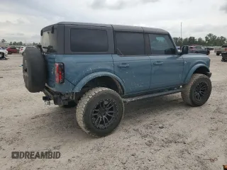2022 Ford Bronco with VIN 1FMDE5BH1NLB59971, listed as a Copart auction lot 55136985 with 40,398 mi miles and Salvage Title. Bid and sale history available at carsss.com. Image 3.
