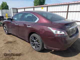 2014 Nissan Maxima S with VIN 1N4AA5AP3EC468648, listed as a IAAI auction lot 42510360 with 107,200 mi miles and . Bid and sale history available at DreamBid. Image 3.