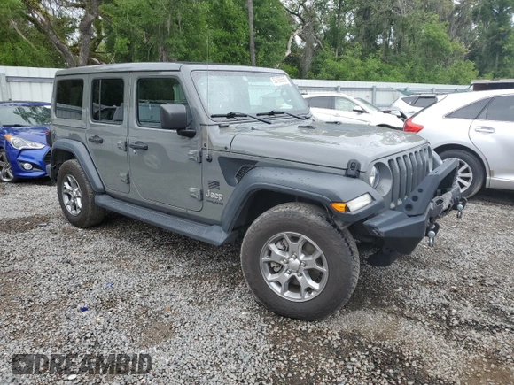 2020 Jeep Wrangler Unlimited Freedom with VIN 1C4HJXDG0LW285901, listed as a Copart auction lot 52193555 with 63,823 mi miles and Salvage title. Bid and sale history available at DreamBid. Image 4.