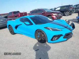 2022 Chevrolet Corvette 1LT z VIN 1G1YA2D40N5107268, wystawiony jako IAAI lot #41083919 z przebiegiem 10 368 mil mil oraz . Historia ofert i sprzedaży dostępna na DreamBid. Obrazek 1.