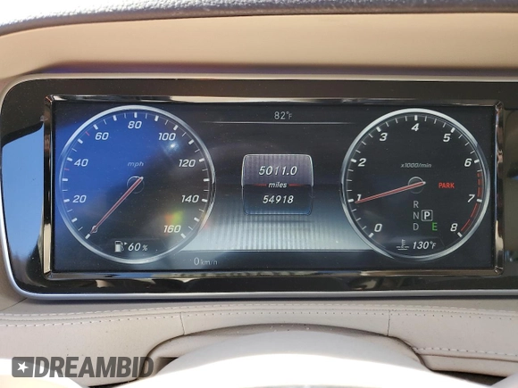 2017 Mercedes-Benz S 550 with VIN WDDUG8CB4HA287640, listed as a Copart auction lot 44712825 with 54,918 mi miles and Salvage Title. Bid and sale history available at carsss.com. Image 9.