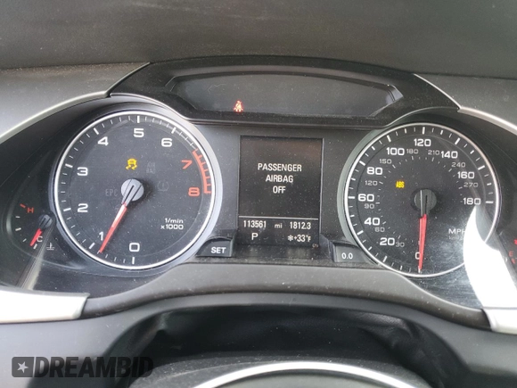 2011 Audi A4 Prestige z VIN WAUKFAFL9BN048307, wystawiony jako Copart lot #44039925 z przebiegiem 113 561 mil mil oraz Szkoda całkowita • Salvage title. Historia ofert i sprzedaży dostępna na DreamBid. Obrazek 9.