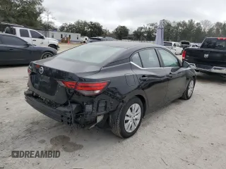 2020 Nissan Sentra S with VIN 3N1AB8BV0LY312094, listed as a Copart auction lot 44261585 with 42,146 mi miles and Salvage Title. Bid and sale history available at carsss.com. Image 3.