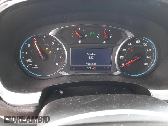 2020 Chevrolet Traverse LT Cloth with VIN 1GNERGKW7LJ139585, listed as a Copart auction lot 55529455 with 62,376 mi miles and Salvage title. Bid and sale history available at DreamBid. Image 9.