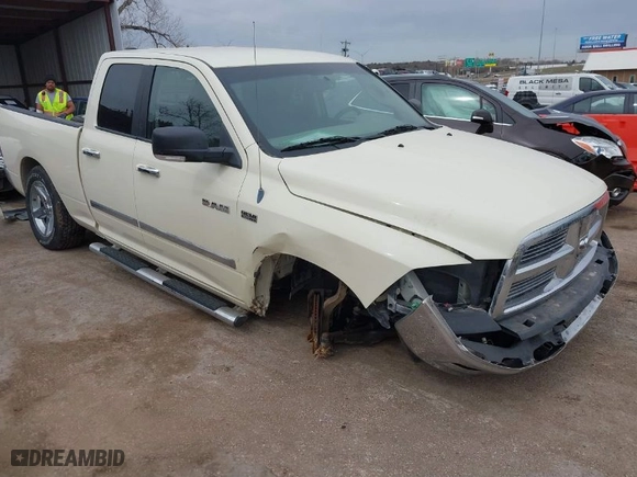 2010 Dodge Ram 1500 SLT with VIN 1D7RB1GT0AS235243, listed as a IAAI auction lot 41773073 with 156,710 mi miles. Bid and sale history available at carsss.com. Image 1.