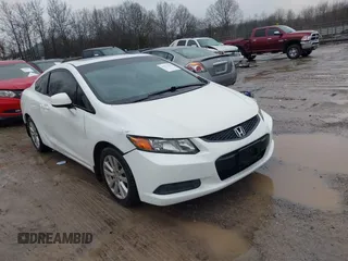 2012 Honda Civic Cpe EX-L with VIN 2HGFG3B09CH502883, listed as a IAAI auction lot 41571437 with 187,046 mi miles. Bid and sale history available at carsss.com. Image 1.