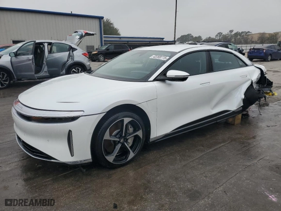 2025 Lucid Air Touring with VIN 50EA1TEA1SA008797, listed as a Copart auction lot 42288775 with 954 mi miles and Salvage Title. Bid and sale history available at carsss.com. Image 1.