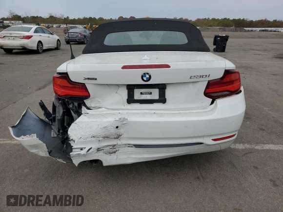 2020 BMW 2 Series 230i xDrive with VIN WBA2K1C08L7F93803, listed as a Copart auction lot 78156664 with 76,814 mi miles and Salvage Title. Bid and sale history available at carsss.com. Image 6.
