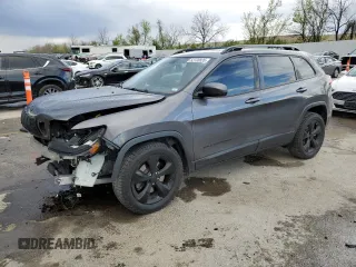 2020 Jeep Cherokee Altitude with VIN 1C4PJLLB3LD606481, listed as a Copart auction lot 52720835 with 74,698 mi miles and Salvage title. Bid and sale history available at DreamBid. Image 1.