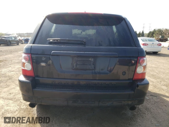 2008 Land Rover Range Rover Sport SC with VIN SALSH23488A185862, listed as a Copart auction lot 54445615 with 147,187 mi miles and Salvage title. Bid and sale history available at DreamBid. Image 6.