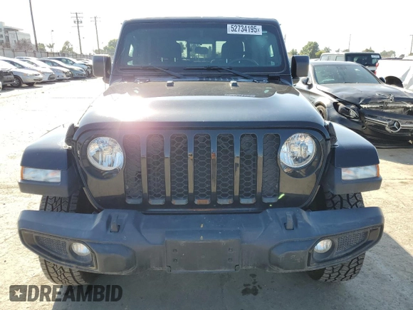 2021 Jeep Gladiator Willys with VIN 1C6HJTAG8ML563161, listed as a Copart auction lot 52734195 with 48,521 mi miles and Salvage title. Bid and sale history available at DreamBid. Image 5.