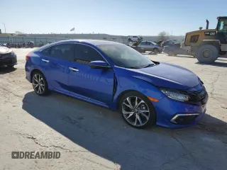 2020 Honda Civic Sedan Touring with VIN 19XFC1F95LE000309, listed as a Copart auction lot 48417295 with 55,603 mi miles and Salvage Title. Bid and sale history available at carsss.com. Image 4.