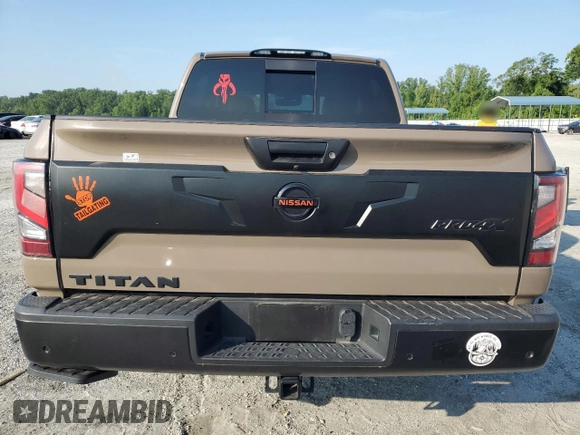 2021 Nissan Titan Pro-4X with VIN 1N6AA1ED0MN507652, listed as a Copart auction lot 62156505 with 13,085 mi miles and Salvage title. Bid and sale history available at DreamBid. Image 6.