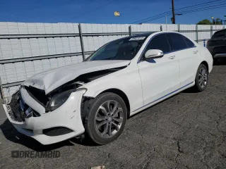 2015 Mercedes-Benz C-Class C 300 with VIN 55SWF4JB3FU058421, listed as a Copart auction lot 89027015 with 166,332 mi miles and Clean Title. Bid and sale history available at carsss.com. Image 1.
