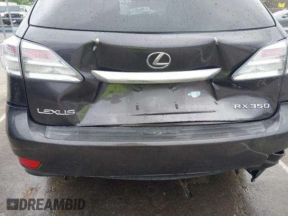 2010 Lexus RX 350 with VIN 2T2ZK1BA3AC010876, listed as a IAAI auction lot 41927858 with 177,411 mi miles. Bid and sale history available at carsss.com. Image 6.