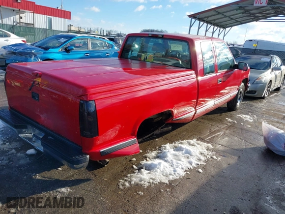 1997 Chevrolet Silverado 1500 with VIN 2GCEC19W9V1112124, listed as a IAAI auction lot 41254007 with 203,722 mi miles. Bid and sale history available at carsss.com. Image 4.