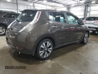2016 Nissan LEAF SL with VIN 1N4BZ0CP3GC302114, listed as a Copart auction lot 48180035 with 55,999 mi miles and Salvage Title. Bid and sale history available at carsss.com. Image 3.