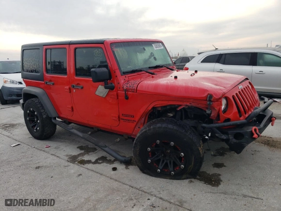 2015 Jeep Wrangler Unlimited Sport with VIN 1C4BJWDG8FL759423, listed as a Copart auction lot 50893605 with 99,770 mi miles and Salvage Title. Bid and sale history available at carsss.com. Image 4.