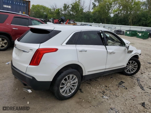 2017 Cadillac XT5 Luxury AWD with VIN 1GYKNDRS0HZ321558, listed as a Copart auction lot 60862504 with 0 mi miles and Salvage Title. Bid and sale history available at carsss.com. Image 3.