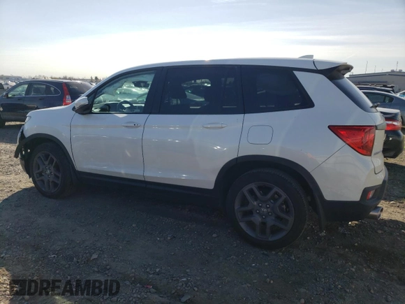2022 Honda Passport EX-L z VIN 5FNYF7H57NB006039, wystawiony jako Copart lot #48367855 z przebiegiem 43 587 mil mil oraz Szkoda całkowita • Salvage title. Historia ofert i sprzedaży dostępna na DreamBid. Obrazek 2.