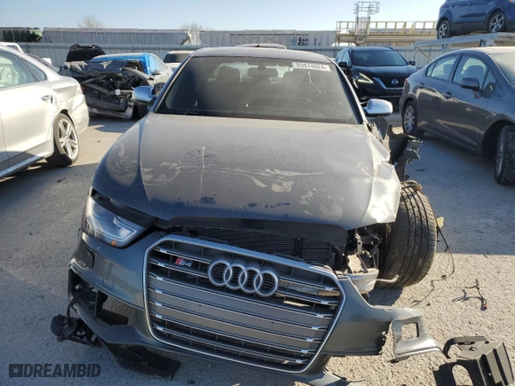 2015 Audi S4 Premium Plus with VIN WAUBGAFL1FA013318, listed as a Copart auction lot 85874024 with 76,087 mi miles and Salvage Title. Bid and sale history available at carsss.com. Image 5.