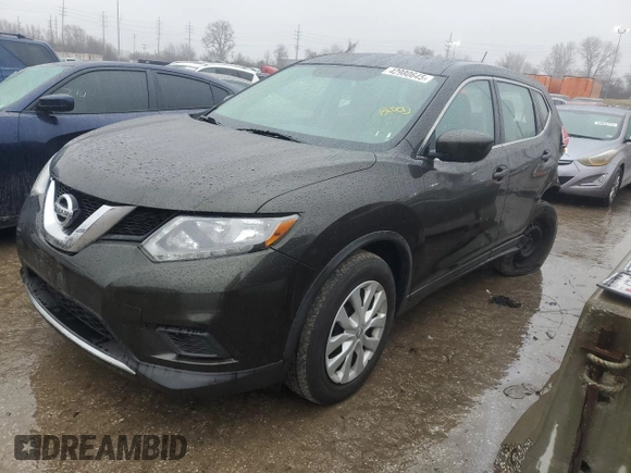 2016 Nissan Rogue S with VIN JN8AT2MT6GW009695, listed as a Copart auction lot 42980645 with 173,721 mi miles and Salvage Title. Bid and sale history available at carsss.com. Image 1.