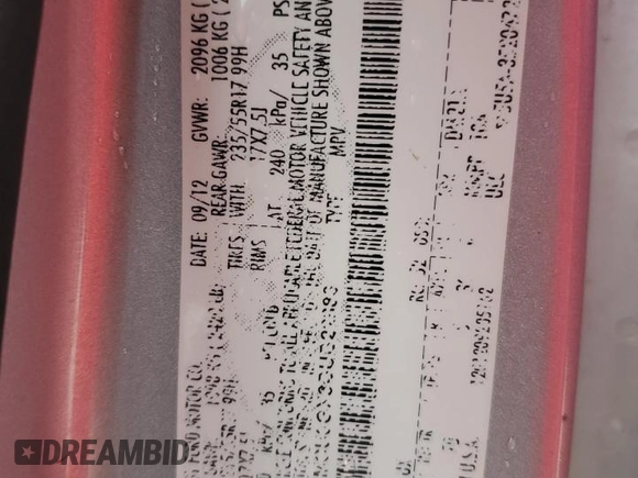 2013 Ford Escape SE with VIN 1FMCU0GX3DUB22883, listed as a Copart auction lot 51758125 with Not Provided miles and Salvage Title. Bid and sale history available at carsss.com. Image 16.