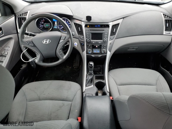 2014 Hyundai Sonata Hybrid with VIN KMHEC4A4XEA115496, listed as a Copart auction lot 44626015 with 96,590 mi miles and Salvage Title. Bid and sale history available at carsss.com. Image 8.
