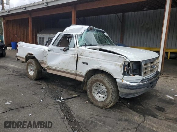 1996 Ford F-150 with VIN 1FTEF14Y2TLB39012, listed as a Copart auction lot 58576095 with 162,231 mi miles and Salvage title. Bid and sale history available at DreamBid. Image 4.
