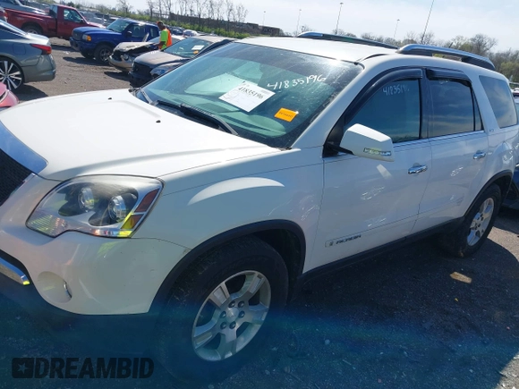 2008 GMC Acadia SLT2 with VIN 1GKER33718J135116, listed as a IAAI auction lot 41835196 with 215,390 mi miles. Bid and sale history available at carsss.com. Image 2.