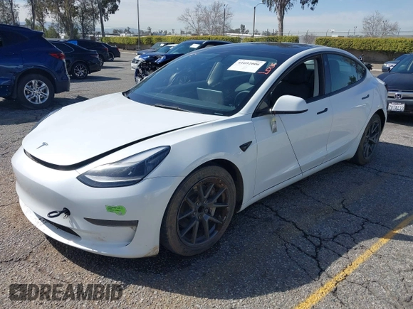 2023 Tesla Model 3 with VIN 5YJ3E1EA8PF398110, listed as a IAAI auction lot 41692006 with 112,699 mi miles and . Bid and sale history available at carsss.com. Image 19.