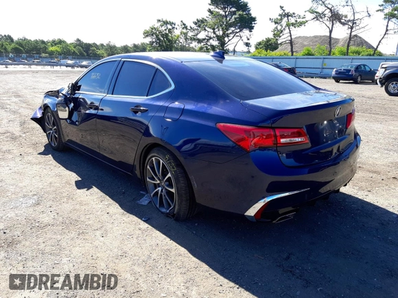 2018 Acura TLX with VIN 19UUB2F31JA009666, listed as a Copart auction lot 50445212 with 76,682 mi miles. Bid and sale history available at carsss.com. Image 3.