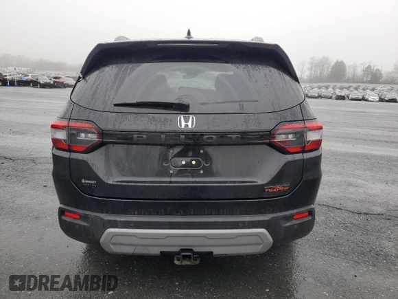 2025 Honda Pilot TrailSport with VIN 5FNYG1H61SB007167, listed as a Copart auction lot 85424184 with 8,507 mi miles and Salvage Title. Bid and sale history available at carsss.com. Image 6.