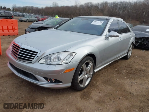 2007 Mercedes-Benz S 550 with VIN WDDNG86X87A130574, listed as a IAAI auction lot 41446793 with 130,606 mi miles and . Bid and sale history available at DreamBid. Image 2.