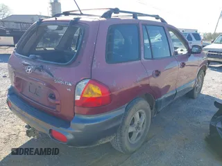2004 Hyundai Santa Fe GLS with VIN KM8SC13D14U777995, listed as a IAAI auction lot 41874600 with 240,241 mi miles. Bid and sale history available at carsss.com. Image 4.
