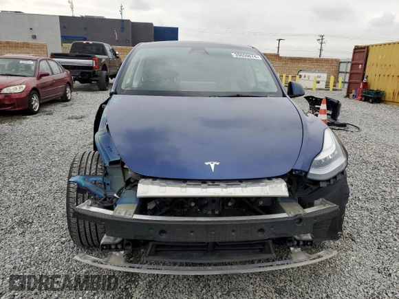 2021 Tesla Model Y Long Range with VIN 5YJYGDEEXMF213376, listed as a Copart auction lot 39659674 with 76,110 mi miles and Salvage Title. Bid and sale history available at DreamBid. Image 5.