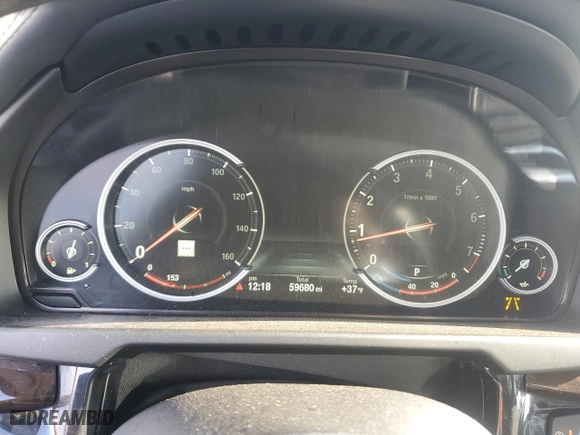 2015 BMW X6 xDrive50i with VIN 5UXKU6C5XF0F93772, listed as a Copart auction lot 83544624 with 59,680 mi miles and Salvage Title. Bid and sale history available at carsss.com. Image 9.