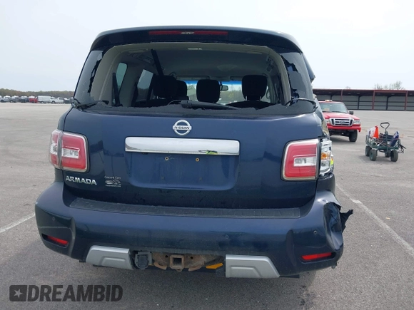 2017 Nissan Armada SV with VIN JN8AY2NC2H9504900, listed as a IAAI auction lot 42069976 with 151,936 mi miles and . Bid and sale history available at DreamBid. Image 16.