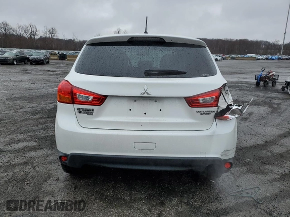 2014 Mitsubishi Outlander Sport ES with VIN 4A4AR3AU7EE013604, listed as a Copart auction lot 50095695 with 64,120 mi miles and Salvage Title. Bid and sale history available at carsss.com. Image 6.