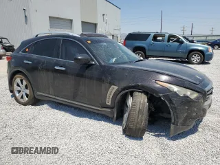 2012 Infiniti FX with VIN JN8BS1MW2CM180218, listed as a Copart auction lot 63055314 with Not Provided miles and Salvage Title. Bid and sale history available at DreamBid. Image 4.