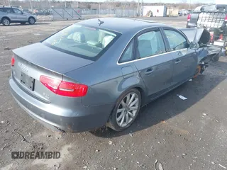 2013 Audi A4 Premium Plus with VIN WAUFFAFL5DN041228, listed as a IAAI auction lot 41128456 with 134,626 mi miles. Bid and sale history available at carsss.com. Image 4.