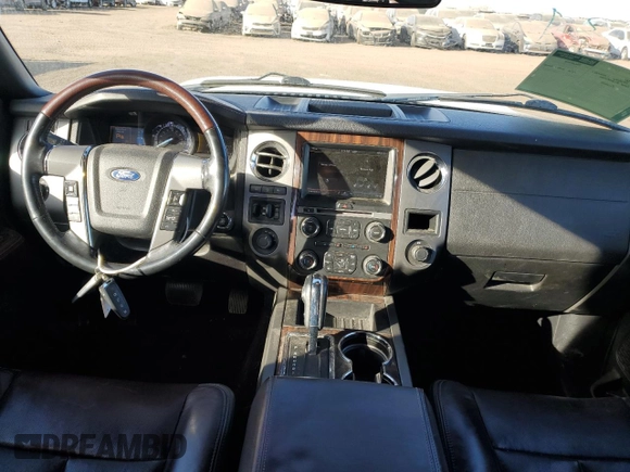 2015 Ford Expedition Max Platinum with VIN 1FMJK1MT4FEF03580, listed as a Copart auction lot 86885804 with 131,269 mi miles and Salvage title. Bid and sale history available at DreamBid. Image 8.