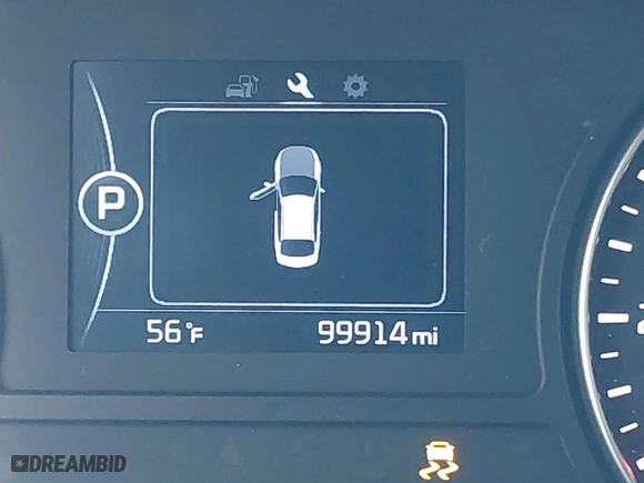 2016 Kia Optima LX with VIN KNAGT4L39G5098281, listed as a IAAI auction lot 40614976 with 99,914 mi miles. Bid and sale history available at carsss.com. Image 15.