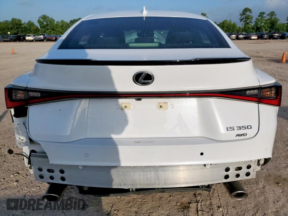 2024 Lexus IS 350 F Sport with VIN JTHGZ1E29R5035333, listed as a Copart auction lot 61544585 with 9,959 mi miles and Salvage title. Bid and sale history available at DreamBid. Image 6.