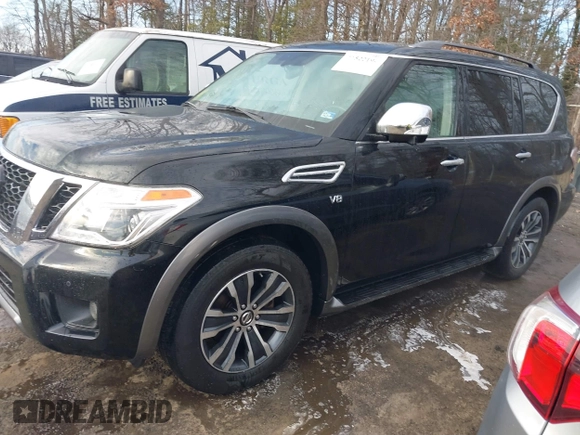 2020 Nissan Armada SL with VIN JN8AY2NC4LX519807, listed as a IAAI auction lot 41522194 with 108,532 mi miles. Bid and sale history available at carsss.com. Image 18.