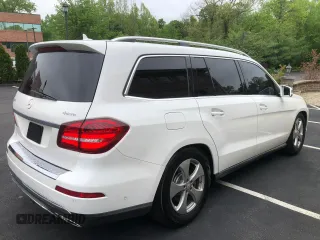 2017 Mercedes-Benz GLS 450 z VIN 4JGDF6EE0HA814125, wystawiony jako Copart lot #57616885 z przebiegiem 149 979 mil mil oraz Czysty tytuł • Clean title. Historia ofert i sprzedaży dostępna na DreamBid. Obrazek 3.
